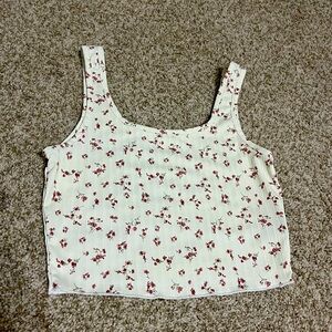 Tank top with flower design